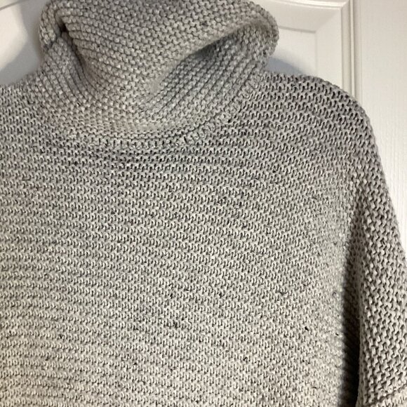 Land's End Women's Chunky Knit Gray Sweater Tunic Pullover Size 1X Comfy Cozy - Picture 5 of 7
